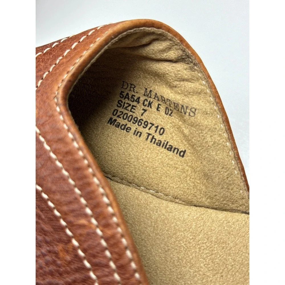Dr. Martens 5A54 Brown Leather Thong Sandals Mens Size 7 AirWair Sole 0200969710